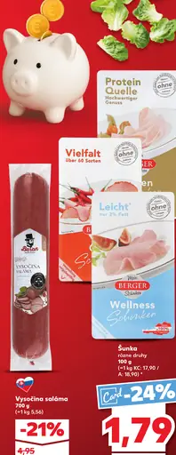 Berger šunka rôzne druhy