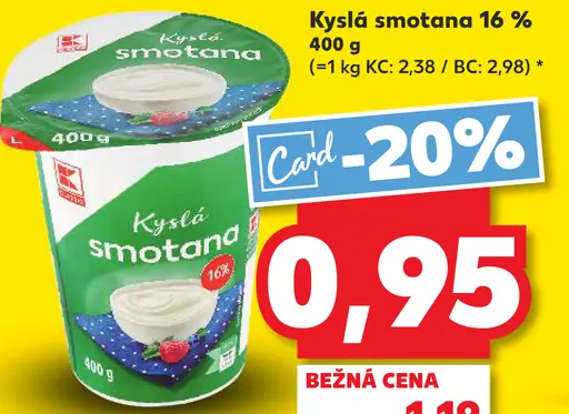 K-Classic Kyslá smotana 16%