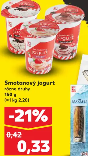 K-Classic Smotanový jogurt rôzne druhy