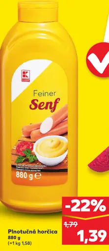 K-Classic Plnotučná horčica