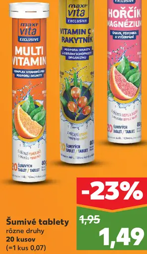 Maxi Vita šumivé tablety