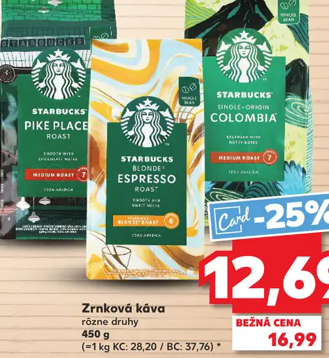Starbucks mletá káva Single-Origin Colombia