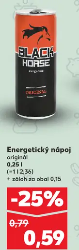 Black Horse energetický nápoj