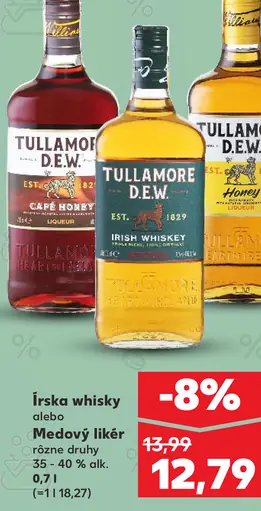 Tullamore D.E.W. Írská whiskey