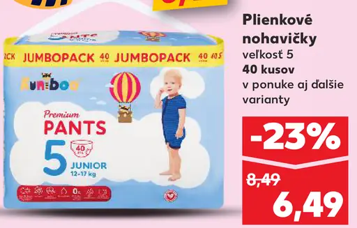 Pampers Pants plienkové nohavičky veľkosť 5