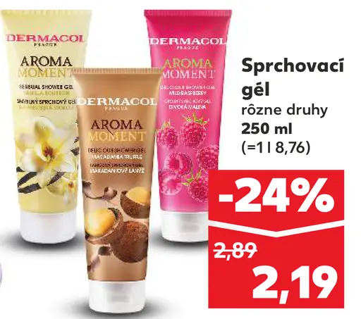 Dermacol Aroma sprchovací gél rôzne druhy