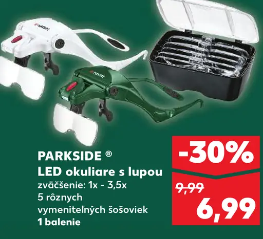 Parkside LED okuliare s lupou