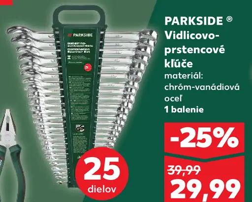 Parkside Prstencové/vidlicové kľúče