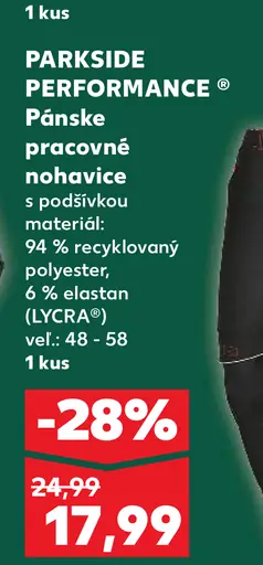 PARKSIDE PERFORMANCE Pánske pracovné nohavice