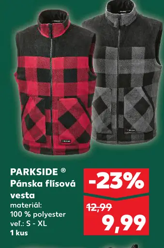 Parkside pánska flísová vesta