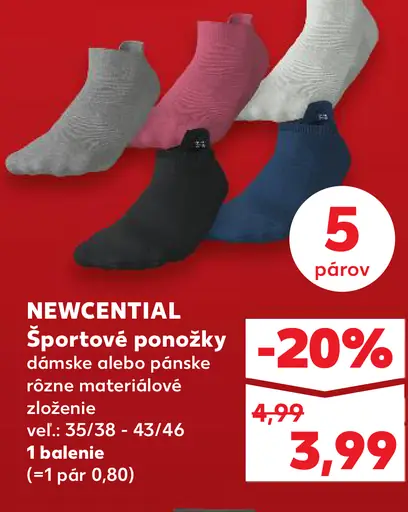NEWCENTIAL Športové ponožky