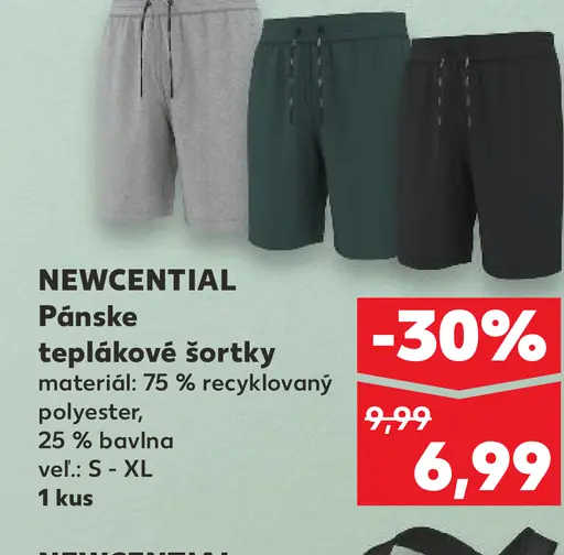 Newcential Pánske teplákové šortky