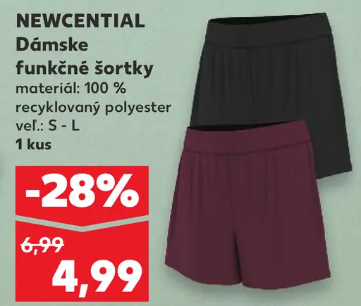Newcential Dámske funkčné šortky
