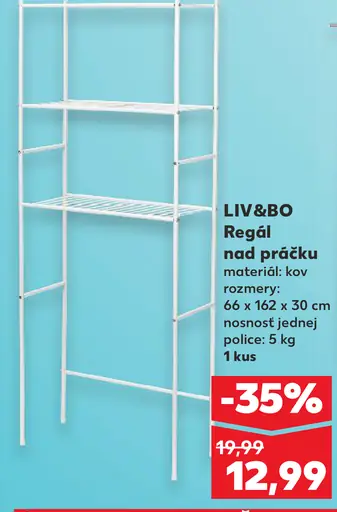 LIV&BO regál nad práčku
