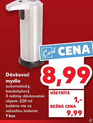 Dávkovač mydla automatický