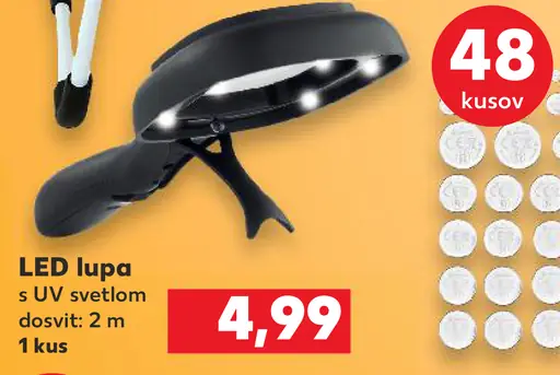 LED lupa s UV svetlom