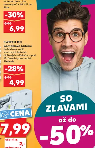 Switch On Gombíkové batérie