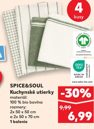 SPICE&SOUL kuchynské utierky bavlnené
