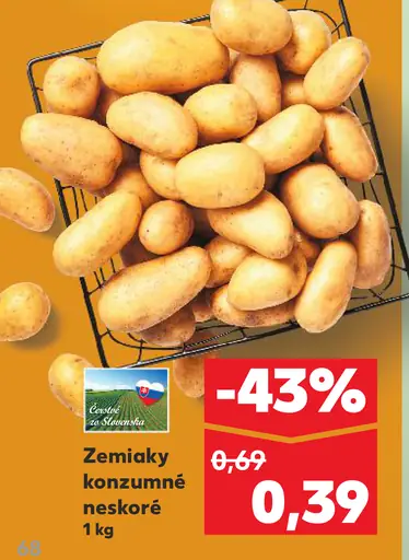 Zemiaky konzumné neskoré neprané