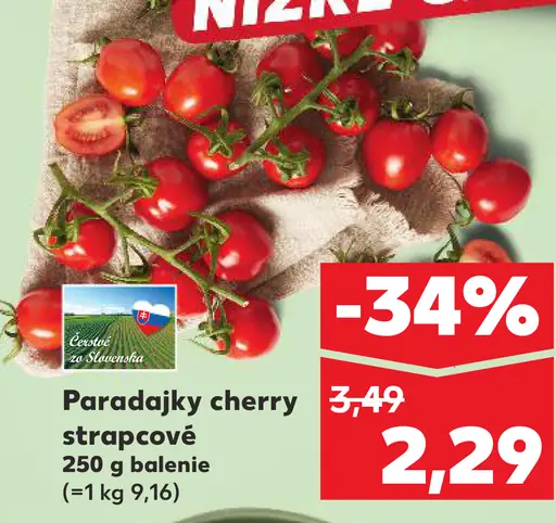 Paradajky cherry strapcové