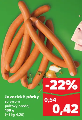 Javornické párky so syrom