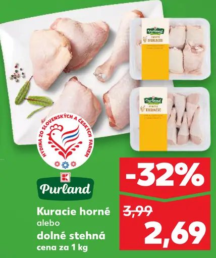 Purland Kuracie horné alebo dolné stehná