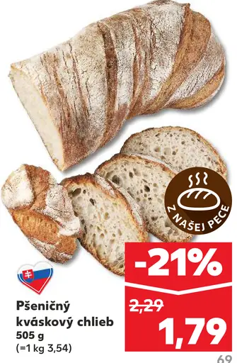 Pšeničný chlieb s kváskom