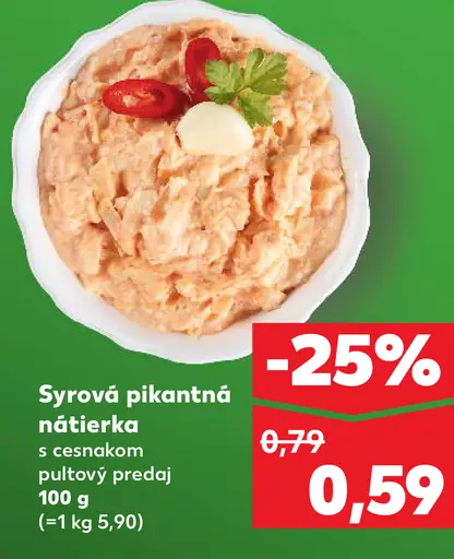 Sýrová pikantná nátierka s cesnakom