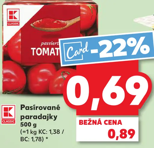 K-Classic Pasírované paradajky