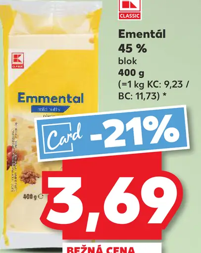 K-Classic Ementál blok 45 %