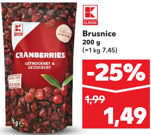 K-Classic Brusnice sušené