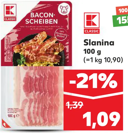 K-Classic Slanina plátky