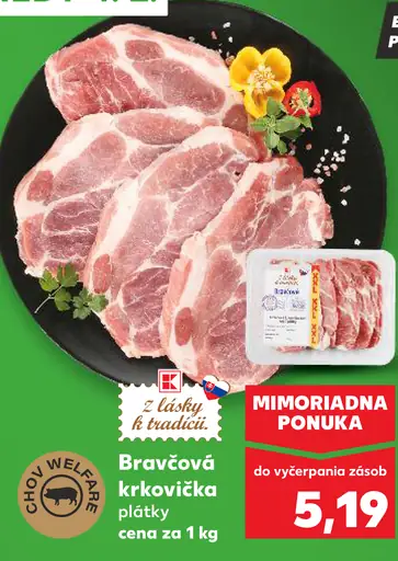 Bravčová krkovička plátky