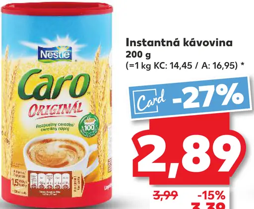 Nestlé Caro originál instantná kávovina
