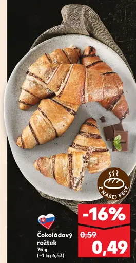 Čokoládový rožtek