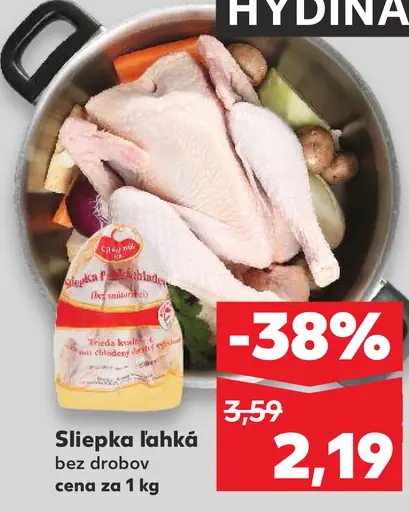 Sliepka ľahká bez drobov