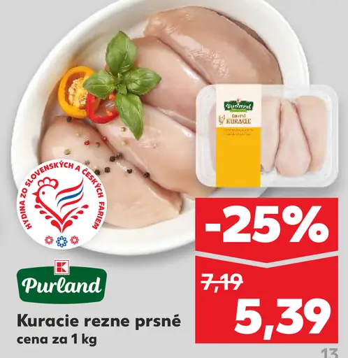 Purland Kuracie rezne prsia
