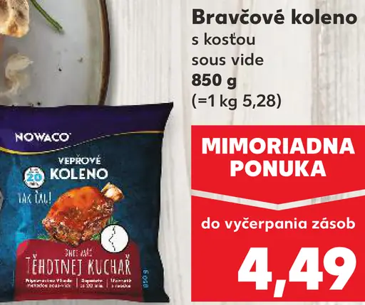 Nowaco Bravčové koleno s kosťou sous vide