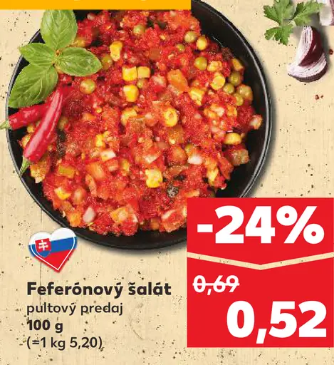 Feferónový šalát