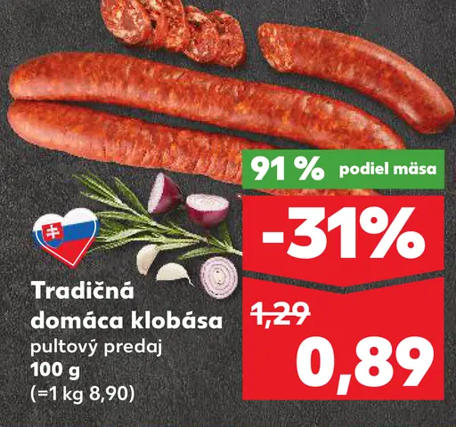 Tradičná domáca klobása