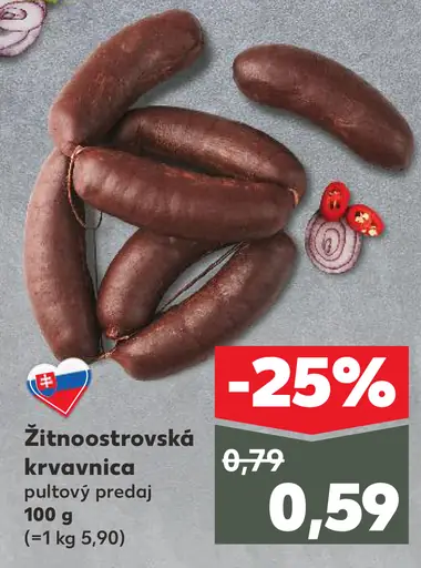 Žitnoostrovská krvavnica pultový predaj