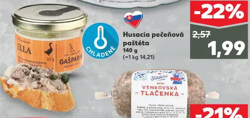 Bela Gaspar Husacia pečeňová paštéta