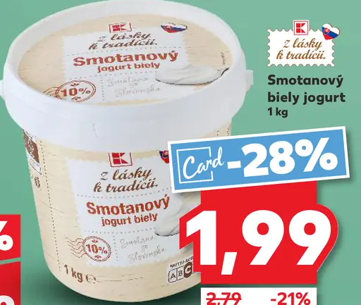 K-Classic Smotanový jogurt biely