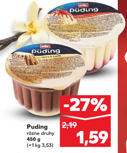 K-Classic Krupicový puding rôzne druhy