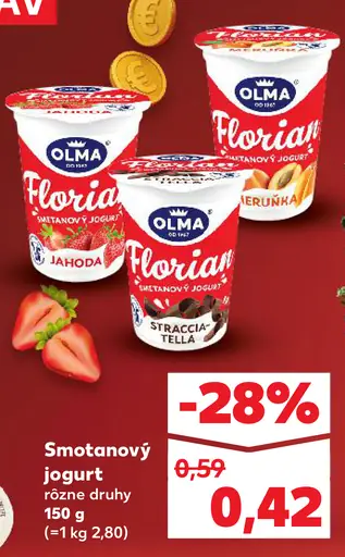 Olma Florian jogurt rôzne druhy