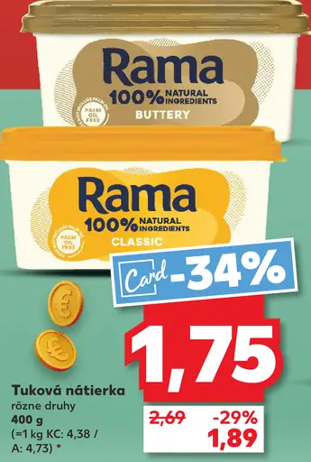 Tuková nátierka rôzne druhy