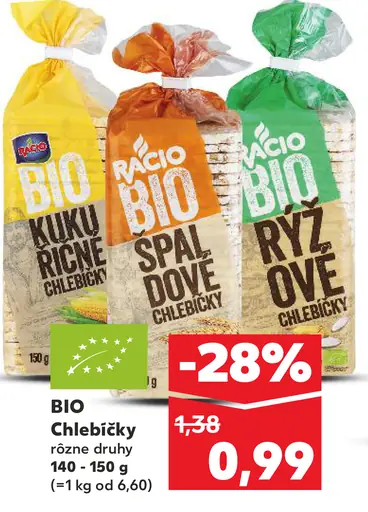 Racio Bio kukuričné chlebíčky