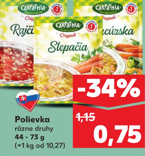Carpathia instantná polievka