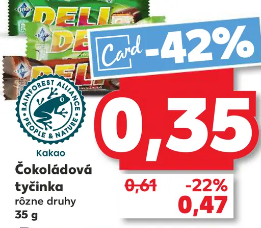 Forest Adel kakaová čokoládová tyčinka rôzne druhy