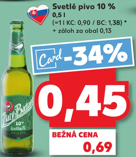 Zlatý Bažant 12% pivo fľaša